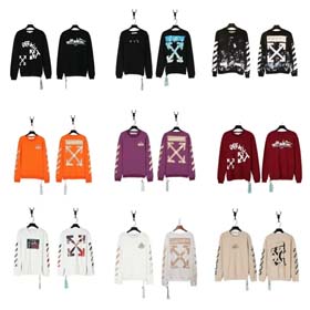 off white Marker Pen Arrow Print Sweatshirt-2223  